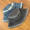Sombrero de Pescador de Mezclilla Lavado con Color Degradado para Mujer Verano Protección Solar Cara Lisa Hace que la Cara Parezca Más Pequeña Sombrero de Pescador Protección Solar Versátil Sombrero de Pescador de Verano
