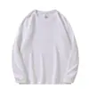 Camiseta de manga larga de algodón puro de 230 g para hombre, colección de otoño, cuello redondo, corte ajustado, camiseta interior básica, venta al por mayor de tops básicos lisos casuales para hombre para comercio transfronterizo