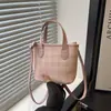 Bolso de mano a cuadros de bloques de color retro estilo coreano para mujer, nuevo de moda de verano 2026, bolso versátil casual de hombro y cruzado