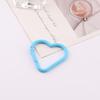 Mosquetón de Resorte de Corazón Pintado de Colores DIY Hecho a Mano Casero Hebilla para Equipaje Llavero Material para Joyería Accesorios