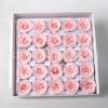 Rosa al por mayor engrosada hidratante de alta calidad simulación flor de jabón de rosa terminada cabeza de flor material para ramo de San Valentín hecho a mano