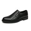 Zapatos para Hombre 2024 Primavera y Otoño Nuevos Zapatos de Cuero Bicolor Blanco y Negro para Hombre Talla Grande Formal de Negocios Cierre de Cremallera Zapatos de Cuero para Hombre