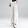 Pantalones de Trabajo Estilo Americano para Mujer, Nuevo Estilo Primavera y Verano 2026, Corte Holgado, Pantalones Casuales de Cintura Alta, Pantalones Rectos para Senderismo