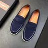 Comercio Exterior ZNA Mocasines Vintage Mate Transpirables Suela Suave Slip-On Zapatos para Conducir para Hombre Transfronterizos Tallas Grandes Zapatos para Hombre