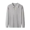 Suéter de punto grueso de invierno con cuello mandarín, con patrón de punto yuanbao, color liso casual, versátil, cálido y adecuado como capa base para hombres