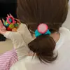 Coreia do Sul Dongdaemun Anel de Cabelo Fofo de Frutas Versátil Primavera e Verão Destaque Colorido Alta Elasticidade Anel de Toalha de Cabelo Acessórios de Cabelo