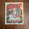 Promoção Imperdível Thangka Tibetano Nepalesa Pintado à Mão Pura Oito Figuras Guardiãs do Zodíaco Núcleo de Cartão 4x5
