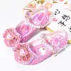 Sapatos de Cristal Brilhantes para Crianças, Sapatos de Salto Alto para Meninas, Sapatos de Princesa Kuromi da Moda para Menininhas, Sapatos de Couro para Bebês