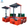 Pequeña locomotora eléctrica de minería en cadena potencia multitonelaje equipo de transporte de túneles de mina grande