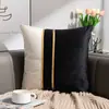 Funda de almohada de lujo nórdico transfronteriza sin relleno, cojín de cabecero de terciopelo holandés, cojín de sofá de terciopelo, almohada lumbar al por mayor