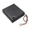 Caixa de Pilhas AA com 4 Compartimentos e Interruptor, Caixa de Pilhas AA com 4 Compartimentos, Tampa e Interruptor, Suporte de Pilhas 6V com 4 Posições Conectadas em Série
