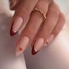 Unhas Vestíveis Transfronteiriças de Comércio Exterior, Adesivos de Unha de Aranha Preta Doce e Descolada Personalizados, Peças de Manicure Vestíveis, 24 Peças de Unhas Prontas