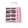 Traje de Pestañas Postizas DIY de Agrupación Única Perezosa Autoinjerto Espesador de Cabello Segmentado de Gran Capacidad TEMU Transfronterizo Europeo y Americano
