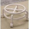 Taburete Pequeño Giratorio con Ruedas para Uso en Casa, Taburete Bajo con Ruedas, Taburete Redondo Pequeño, Taburete para Sofá, Silla Pequeña con Respaldo de Plástico
