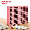 Caixa de armazenamento de canetas de aquarela de grande capacidade transfronteiriça, porta-canetas de mesa, organizador, suporte de exibição, caixa de armazenamento com compartimentos multicamadas, atacado