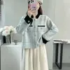 Nuevo Abrigo de Manga Larga Otoño/Invierno 2026, Top Elegante, Suéter Corto de Lana de Visón, Cárdigan Abrigo de Punto Estilo Chanel