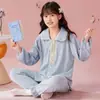 Cardigan de Terciopelo Isla Manga Larga Pijama para Niñas Otoño e Invierno Lindo Cálido y Dulce Estudiantes de Secundaria Ropa para el Hogar Venta al por Mayor