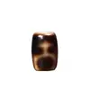 Azeviche Taiwan Tianzhu Dentes Amarelos Fundo Branco Leitoso Dentes de Tigre Aquário de Três Olhos Padrão Envelhecido Ágata para Artesanato Puro com Contas e Acessórios de Brincar