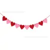 Bandeirola Puxa Bandeira em Formato de Coração Decoração Dia dos Namorados Aniversário Casamento Pingente de Shopping Coração de Amor Acessórios Criativos DIY Bandeirolas