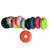 Fábrica de origen 80 de grosor 24 pu rueda flash coche de giro rueda silenciosa rueda de coche de giro accesorios para coche de giro