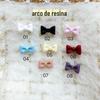 Resina unha laço joias bonito laço laço unha joias tridimensional nail art Net vermelho com 100 adesivos