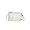 Bolso Cruzado de Cuero Suave Multicompartimento Triple Texturizado para Comercio Exterior Transfronterizo Nuevo Color Sólido Moda Casual Simple Bolso Cruzado