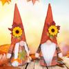2026 Festival da Colheita de Novos Produtos Transfronteiriços Girassol Rudolph Boneco Sem Rosto de Ação de Graças Estatueta para Display de Mesa Janela