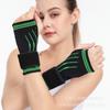 Correia esportiva sinuosa proteção palmar pressão fixa meio dedo tricotado pulso proteção luvas resistentes ao desgaste mulheres confortável respirável proteção palmar