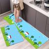 Tapete de cocina fresco de estilo americano, manta de noche, alfombra larga, tapete para puerta de entrada, tapete de corte completo, exportación transfronteriza