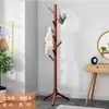 Perchero de pie, madera maciza, dormitorio, uso doméstico simple, estante minimalista moderno para bolsos y ropa, para uso en interiores