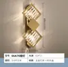 [Transfronteiriço] Luminária de Parede Cristalina Estilo Francês para Cabeceira de Cama, Luminária de Grade para Quarto, Sala de Estar, Parede de Fundo de TV, Decoração Dourada