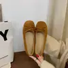 Zapatos de ballet estilo francés con lazo, punta redonda, zapatos de hadas, planos, suela blanda, brisa suave de la tarde, Mary Jane para mujer