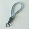 Cordón para Teléfono Móvil Trenzado Nudo Corto, Llavero Tejido Creativo de Bloques de Color, Colgante Sencillo para Llave de Coche, Tejido Hecho a Mano