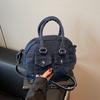 2025 Nova Moda de Nicho Bolsa de Boliche Portátil Bolsa de Ombro Versátil Crossbody de Jeans Lavado Retrô Feminina