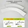 Canaleta Delgada de Luz con Forma de Arco y Superficie Biselada, Techo Suspendido con Superficie Curva, Luz Lineal Reflectante, Perfil de Aluminio para Techo, Tira de Luz Reflectora