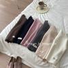 Suéter informal para niños y niñas, nuevo estilo de Corea del Sur, ropa para niños, estilo occidental, otoño e invierno, cuello medio alto, color sólido, camisa básica que combina con todo.