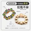 Nuevo Estilo Cristal de Color Gota de Agua Hebilla Cuadrada, Hebilla Elegante para Zapatos, Accesorio Decorativo Desmontable para Zapatos