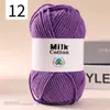 Ovillo de Hilo de Algodón Leche de 5 Hebras DIY Suéter para Muñeca Bufanda Sombrero Hilo de Algodón Algodón Material Transparente Fabricante de Hilo Venta al por Mayor
