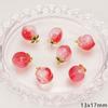 Pêssego de Fruta Pingente de Vidro Artesanal DIY Acessórios Pingente de Colar Brincos Pulseira Acessórios Semi-Acabados Atacado
