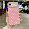 Adecuado para funda de teléfono de lunares para iPhone 17, funda suave de cobertura total IMD de lunares para Samsung S24, Apple 15 Pro
