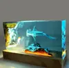 Lámpara de Resina de Medusa Tiburón Martillo Decoración del Hogar Hecha a Mano Regalo de Navidad Personalizado Venta Caliente de Comercio Electrónico Transfronterizo Temu