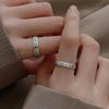 Anillo de no gustar cosas o no estar triste anillo temperamento artístico chino anillo de diseño nicho anillo índice con texto chino moda