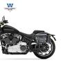Coche muscular Wolf adecuado para Harley avance 117 bolsa lateral bolsa lateral caja lateral retro bolsa para casco con portaequipajes de liberación rápida