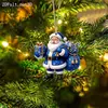 Navidad Nuevo Muñeco de Nieve Acrílico Adorno Navideño Adorno Plano 2D para Árbol de Navidad Decoración Festiva Regalo
