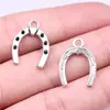 21X16mm 1,1g Cor Prata Antiga Acessório para Joias Europeias e Americanas Materiais Pingente de Ferradura DIY