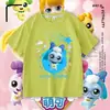 Adorable y Linda Camiseta de Manga Corta para Niñas, Top de Algodón Puro con Dibujos Animados Lindos de Starlight, Camiseta Básica Casual de Verano para Niñas Pequeñas