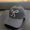 Boné de Beisebol com Laço para Dropshipping Transfronteiriço, Estilo Doce Rosa para Todas as Estações para Mulheres, Circunferência da Cabeça Grande, Chapéu Emagrecedor