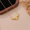 Collar en Forma de Arco de Cinco Estrellas con Diseño de Diamante de Nicho, Simple y Versátil, Cadena de Clavícula de Alta Gama como Regalo para Mejores Amigas