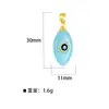 Colgante de luna ojo de resina imitación piedra natural transfronterizo nuevo europeo y americano para pulsera collar DIY en stock al por mayor