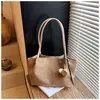 Bolso Cruzado de Gamuza para Mujer Gran Capacidad Nuevo Otoño e Invierno 2025 Casual Hombro Axila Bolso Tote para Viajes